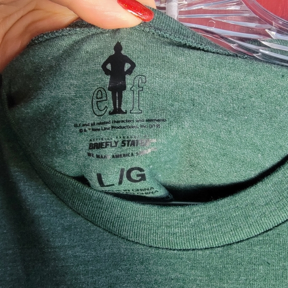 NWOT Pajamas Buddy Elf 2-Piece Top/Pant Set Lounge Sz L - Picture 3 of 10